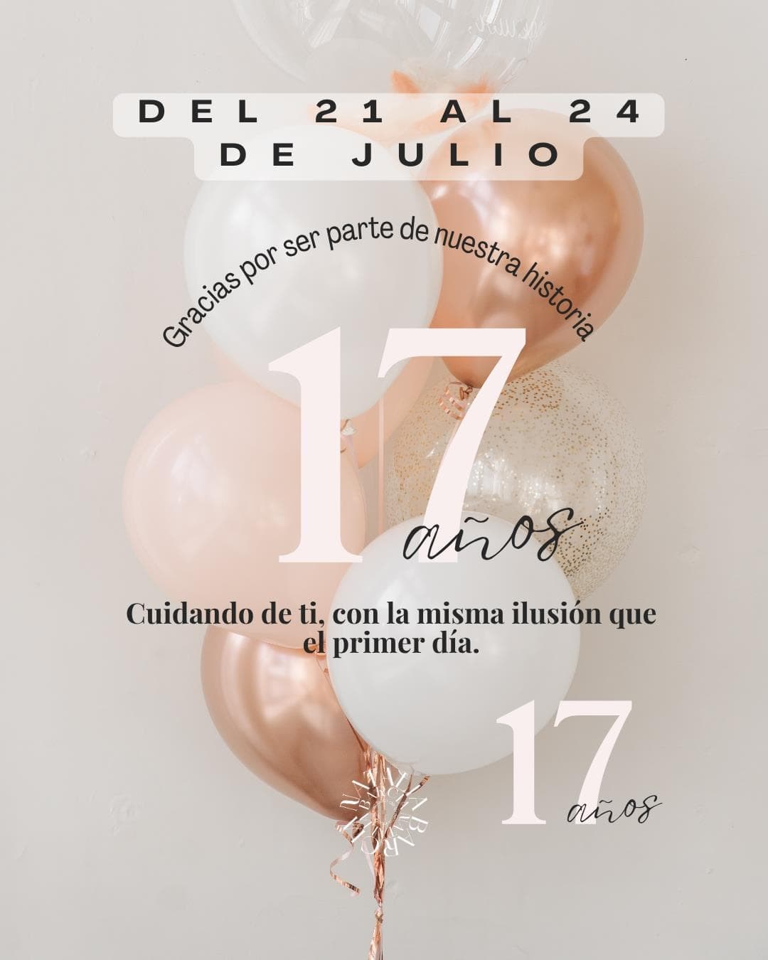 ¡Celebra con nosotras 17 años cuidando de ti! - Imagen 1