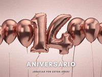 ¡Gracias por estos 14 años juntos!